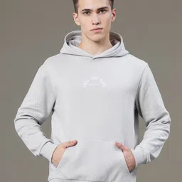 Red Tape Men Graphic Print Fleece Baggy Fit Hoodie-image-58