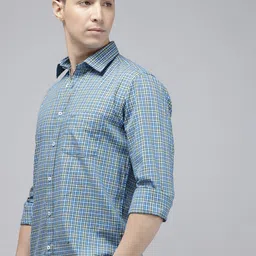 ColorPlus Checked Pure Cotton Casual Shirt-image-57