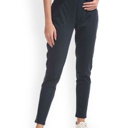 U.S. Polo Assn. Women Navy Blue Solid Track Pant-image-7