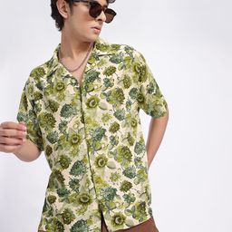 glitchez Floral Fantasy Printed Relaxed Shirt-image-65