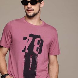 Roadster Men Graphic Printed Regular Fit T-shirt-image-20