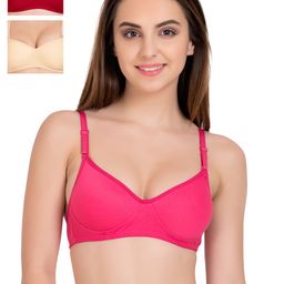 Tweens Pack of 3 Full-Coverage T-shirt Bras 1301-picture-39