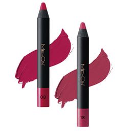 ME-ON 2-Pcs Photoface Long-Lasting Lip Crayon - Shade 08 & 18-10