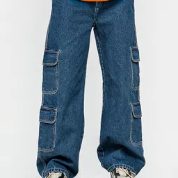 FREAKINS Men Relaxed Fit High-Rise Light Fade Jeans-image-59