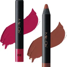 ME-ON 2-Pcs Photoface Long-Lasting Lip Crayon - Shade 08 & 23-18