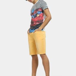 Jack & Jones Yellow Regular Fit Shorts-picture-30