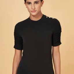 Annabelle by Pantaloons Black Regular Fit Top-image-102