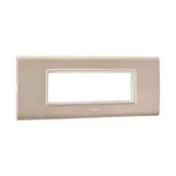 Legrand Cover Plate with Support Frame Allzy Aluminium Champagne 6 Module, 6813 48 (Pack of 5)-picture-31