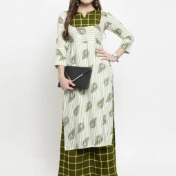 Indibelle Green Printed Straight Kurta-picture-17