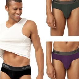 Freecultr Multi Comfort Fit Briefs - Pack of 3-image-61