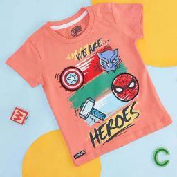 Pantaloons Baby Kids Coral Cotton Printed Avengers T-Shirt-image-20