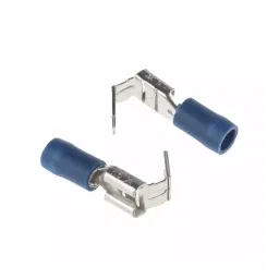 RS PRO Insulated Female Spade Connector 6.35 x 0.8 mm Tab Size, 1.5 mm² to 2.5 mm², 534711-11