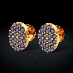 Joyalukkas 22k Gold Ovoid Stud Earrings for Women-image-8