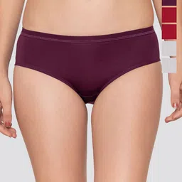 Kalyani Pack Of 6 Mid Waist Hipster Briefs Oliver_3XL_MRN_MRN_LGRY_LGRY_DVL_DVL_P6-picture-29