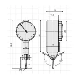 KENCY IYT02 0.2 mm Range  Dial Test Indicator image 2