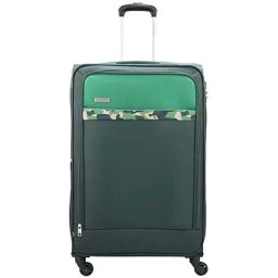 Aristocrat Commander Forest Green Solid Soft Large Trolley Bag - 36 cm-39