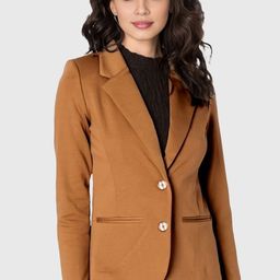 BAESD Women Notched Lapel Collar Single-Breasted Formal Blazer-image-76