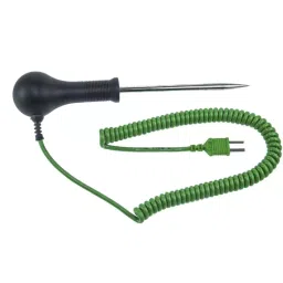 RS PRO K Needle Temperature Probe, 100mm Length, 6mm Diameter, +250 °C Max, With SYS Calibration Model No 2020873-13