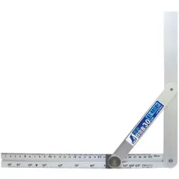 Shinwa Rules Aluminum Swivel Bracing Angle Scale 3 mm Thickness, 35327512-31