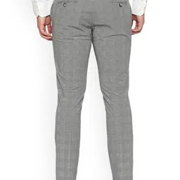 Basics Men Checked Comfort Trousers image 5