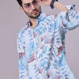 J White by Vmart Men Slim Fit Printed Casual Shirt-picture-32