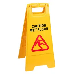 Partek Polypropylene Yellow Break Off Signage Caution Wet Floor 2 Parts FA01A-image-31