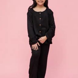NEUDIS Kids Black Regular Fit Full Sleeves T-Shirt Set-picture-49