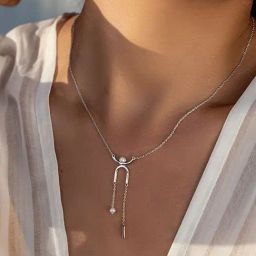 Shaya 92.5 Sterling Silver Slick Mode Necklace for Women-image-75