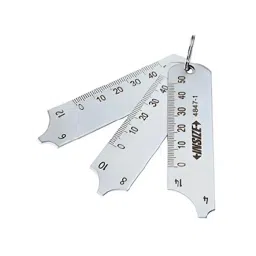 Insize Stainless Steel Fillet Welding Gage for Measuring Convex Weld Size, 4847-1-37