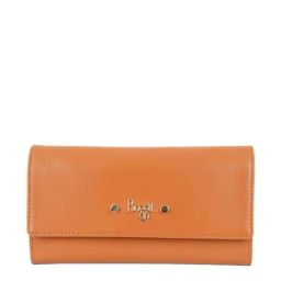 Baggit Tan Solid Tri-Fold Wallet for Women-71