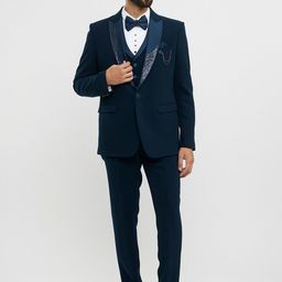 Twamev Men Tailored Fit Single-Breasted 5-Pc Suit-image-67
