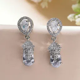 ZENEME Teardrop Shaped Drop Earrings-18
