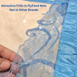 FlyFend Printed Mosquito net for Doors with Magnet - Designer Door Mosquito net- Easy Install Door net for Mosquitoes - Stay Open Magnetic Mosquito nets, Pet & Kid Friendly (90×210 CM) image 5