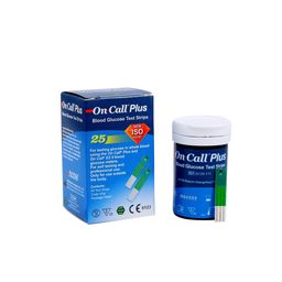 On Call Plus Blood Glucose Test Strips | 25 Test Strips | Compatible with On Call Plus Glucometer image 1
