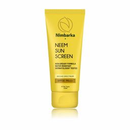 nimbarka Neem Sunscreen SPF 30 with Brightening Effect, Non-Greasy Water Resistant Broad Spectrum PA+++ UVA/UVB Protection, for All Skin Types, 100ml image 1