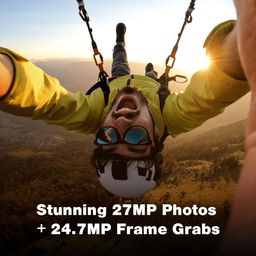 GoPro Hero12 Waterproof Digital Action Camera with Front&Rear LCD Screens,5.3K60 Ultra Hd Video,Hypersmooth 6.0+Autoboost,Live Streaming with Enduro Battery(1-Yr +1-Yr India Warranty),Black image 3