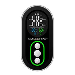 SMILEDRIVE® Mini PM2.5 PM10 Detector Air Quality Monitor with Humidity & Temperature Meter-Indoor AQI Monitoring Device image 1