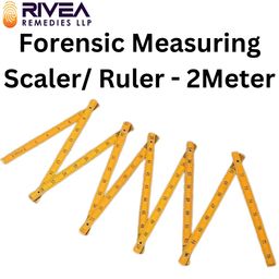 Rivea Remedies Folding Forensic Scale-Portable Wooden, Measuring Ruler (2 Meter) image 2