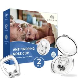 Garleaf Anti Snoring Devices, 2PCS Snore Stopper with Adjustable Magnet, Silicone Nose Clip Stop Snoring, Effective to Relieve Snoring, Snoring Solution for Comfortable and Quieter Sleep (Pack of 2) image 1