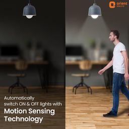 Orient Electric 12W Motion Sensor LED Bulb for Home | Radar based LED Light with Auto ON-OFF feature | Cool White, 6500K | B22d Cap | 4 kV Surge Protection | 1 Year Replacement Warranty | Pack of 1 image 2