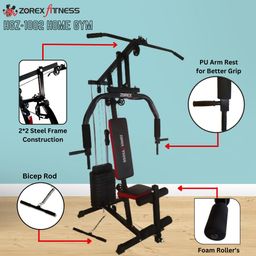 Zorex HGZ-1002 Home Gym Machine All in one equipments for Men Multiple Exercise with Multi Bench for Home Gym ZF-103 Adjustable Incline, Decline, and Flat Bench, Sit Up Abs Bench Press image 3