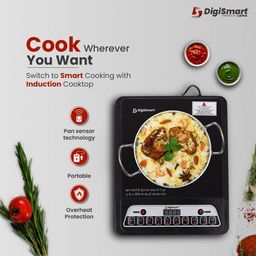 DIGISMART Mark-1 Induction Cooktop (2000 Watts) |Indian Menu Option|Automatic power & temperature adjustment|Protection against insects Induction image 3