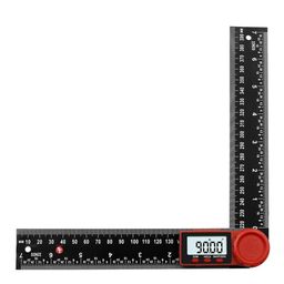 generic Jawsons™ Digital Angle Finder Ruler - 7 Inch/200mm Protractor Angle Measure Tool 360° Inclinometer Goniometer with LCD Display for Woodworking, Construction, and Repairing image 1