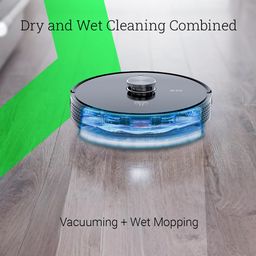 MecTURING S10 ADC Robotic Floor Vacuum Cleaner | with Auto Emptying Station | Superior Suction Power of 10000 Pa | LiDAR NavPro5 Navigation for Home Mapping| 300 min of runtime image 3