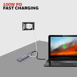 Honeywell New Launch 5-in-1 Type C Docking Station with 4K HDMI Port, 3xUSB 3.0 Port & Type C 3.0 PD 100W, for All Type C Devices- Windows/MacBook, On-The-Go Feature image 5