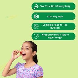 lumy MultiVitamin Gummies For Kids: Pre+Probiotic, DHA For Happy Gut, Bright Brains|30 Gummies|Plant Vit D3 & Lactoferrin|Vit A,B,C, Zinc For Immunity, Vision & Bone Health|Veg|Age 7-15 image 5