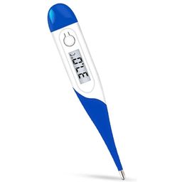 Sara+Care Flexible Tip Digital Thermometer – Mercury-Free, Fast & Accurate with Transparent Storage Case image 1