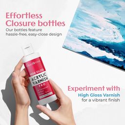 GRANOTONE Acrylic Artist's Varnish Non Yellowing Non Toxic (100 ML HIGH Gloss) image 5