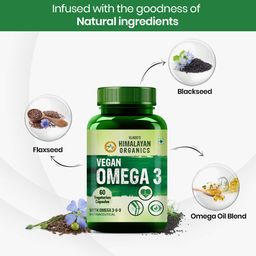 Vlado’s Himalayan Organics Omega 3 6 9 Vegan Natural Nutrition Supplement for Muscle, Bone, Heart & Skin - 60 Capsules image 4