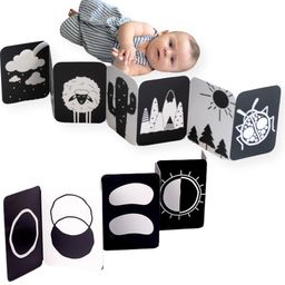 Curious Cub Montessori Flash Cards for Babies & Infants | Visual Stimulation & Sensory Development for 0-12 Months | Fun & Easy Learning for Toddlers | High Contrast Black and White Flashcards image 1